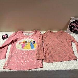 Disney Pink Princess Long Sleeve Tops